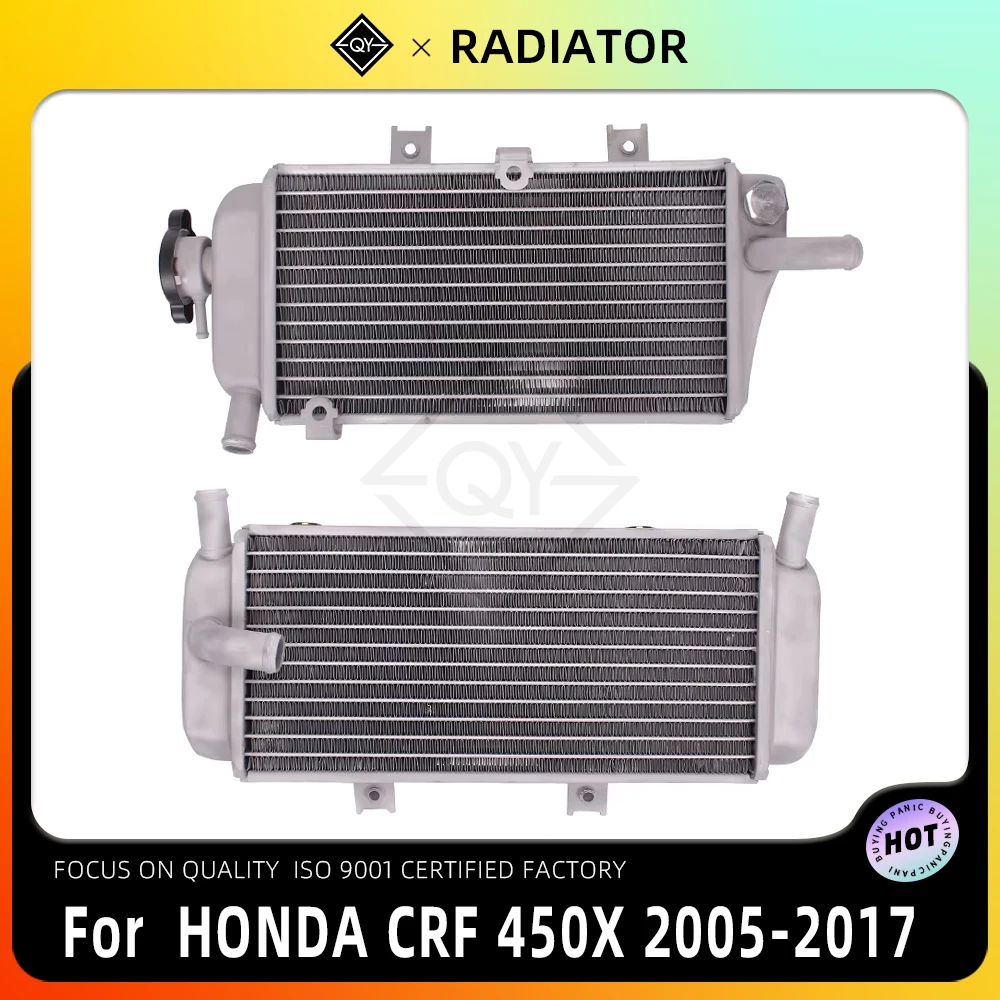 

LQYL мотоциклетный левый и правый радиатор охлаждения для HONDA CRF 450X CRF450 X 2005 2006 2007 2008 2009 2010 2011 2012 2013-2017