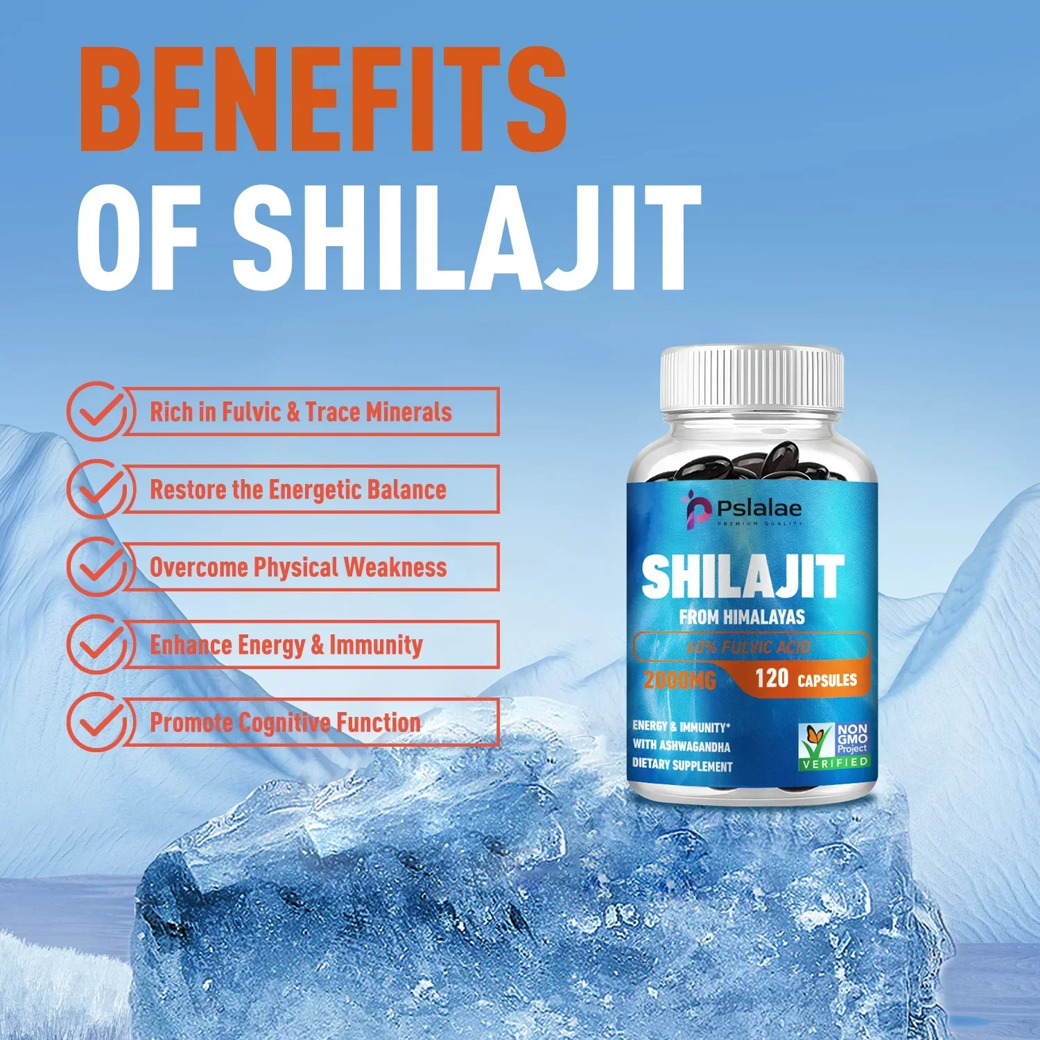 Shilajit - Supports Strength, Energy, Endurance, Boosts Immunity, and Provides Antioxidant Properties