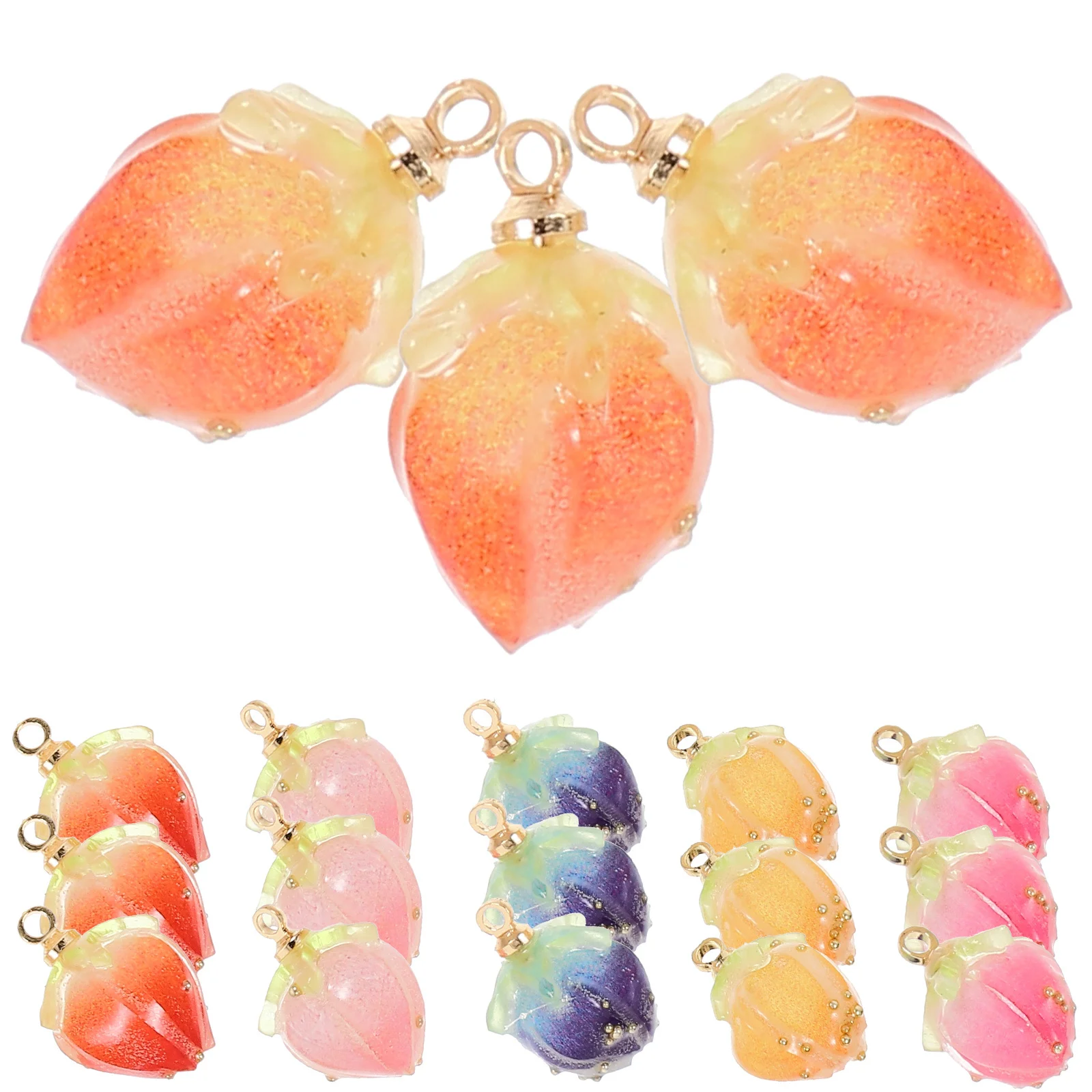 18Pcs Acrylic Earrings Charms DIY Necklace Pendants Bracelet Decorations Cute Lightweight Accessories Handmade Crafts Gifts