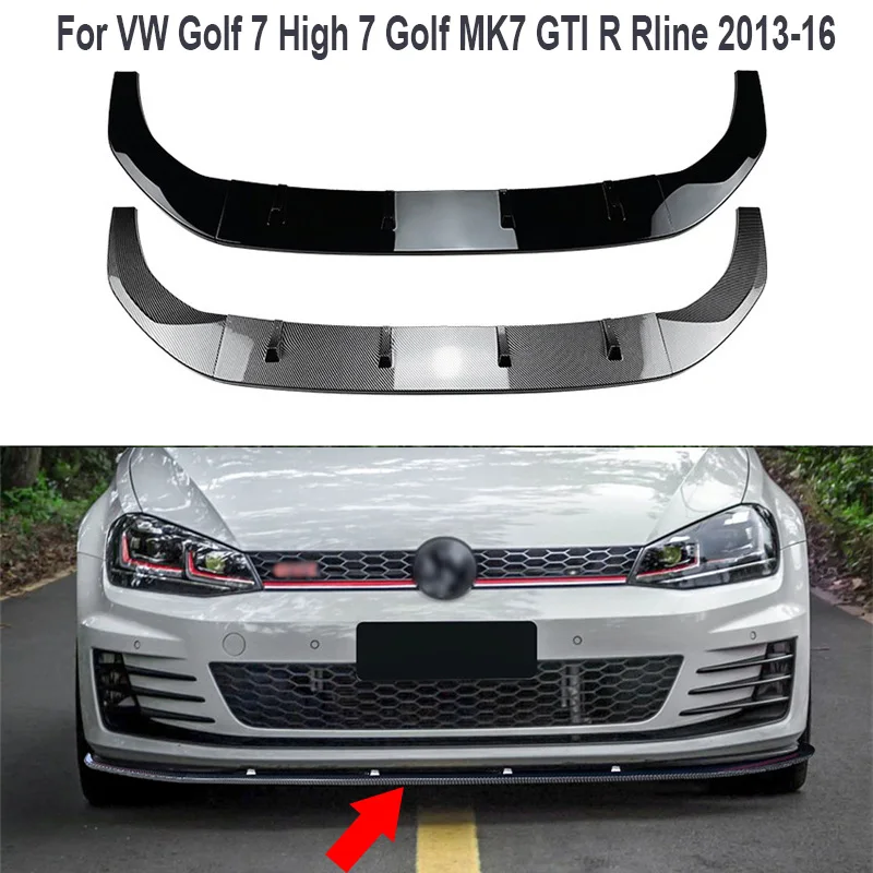 

For VW Golf 7 High 7 Golf MK7 GTI R Rline 2013-16 Front Lip Front Shovel Bumper Lower Chin Spoiler Body Kit Splitter Deflector