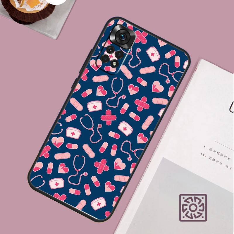 Medical Medicine Case For Xiaomi Redmi Note 12 9 10 11 13 Pro Plus 9S 10S 11S 12S Redmi 12 10C 12C 13C Cover