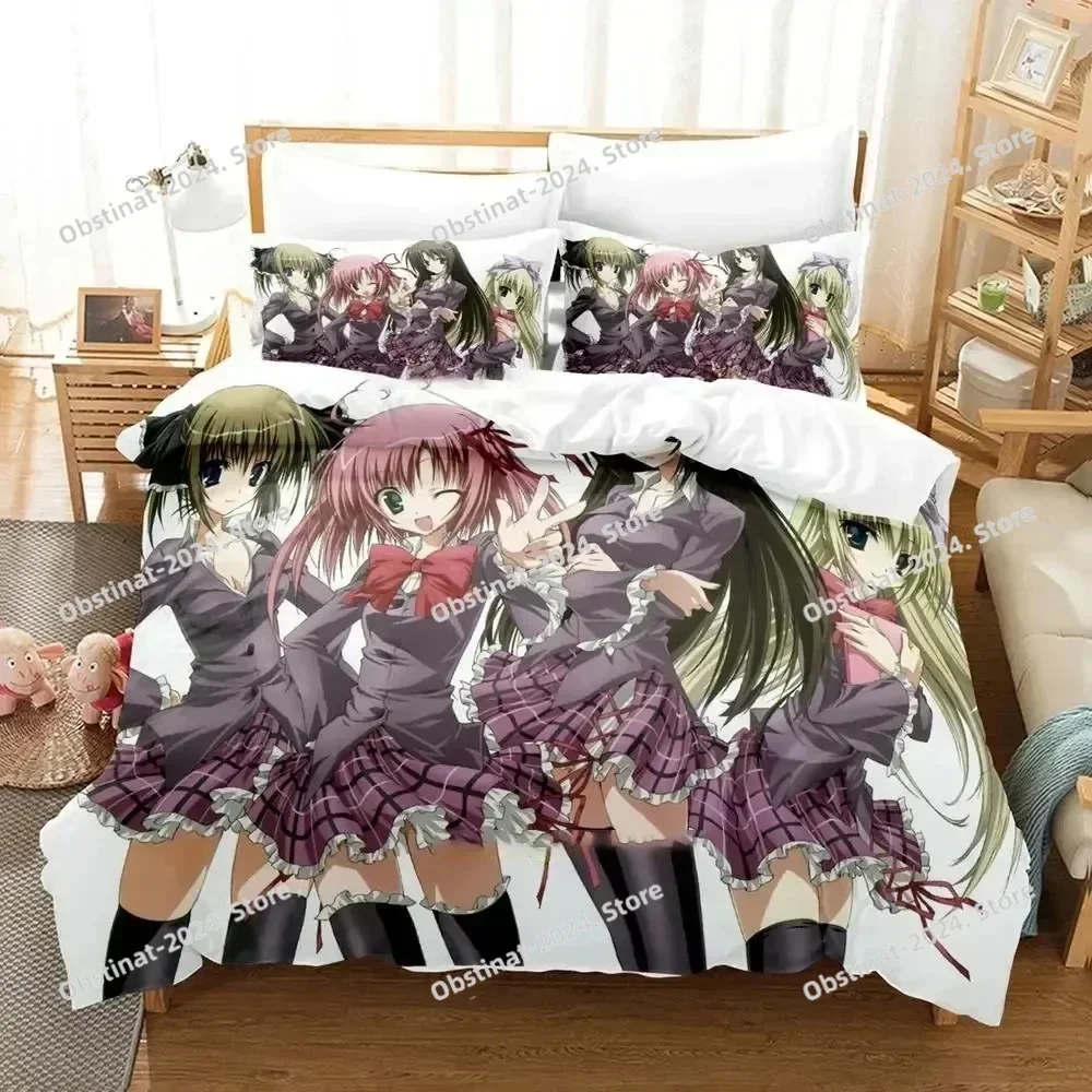 

Anime Student Council's Discretion Bedding Set Duvet Cover Bed Set Quilt Cover Pillowcase Comforter king Queen Size Boys Adult