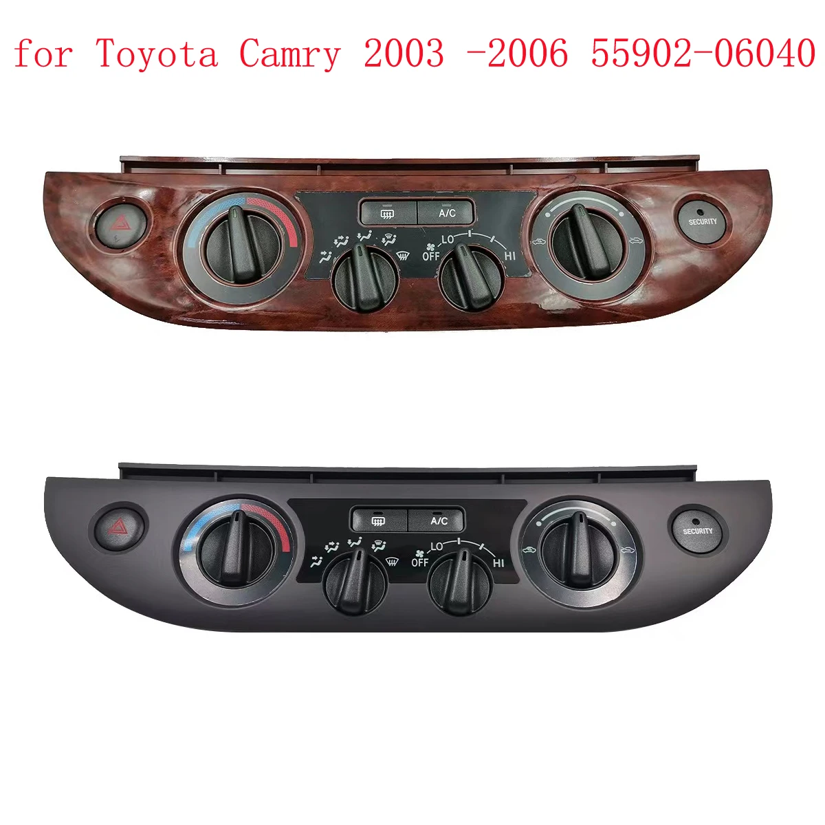 

Dashboard Climate Control Heater A/C Switch Panel Bezel Vent for Toyota Camry 2003 -2006 55902-06040 Accessories