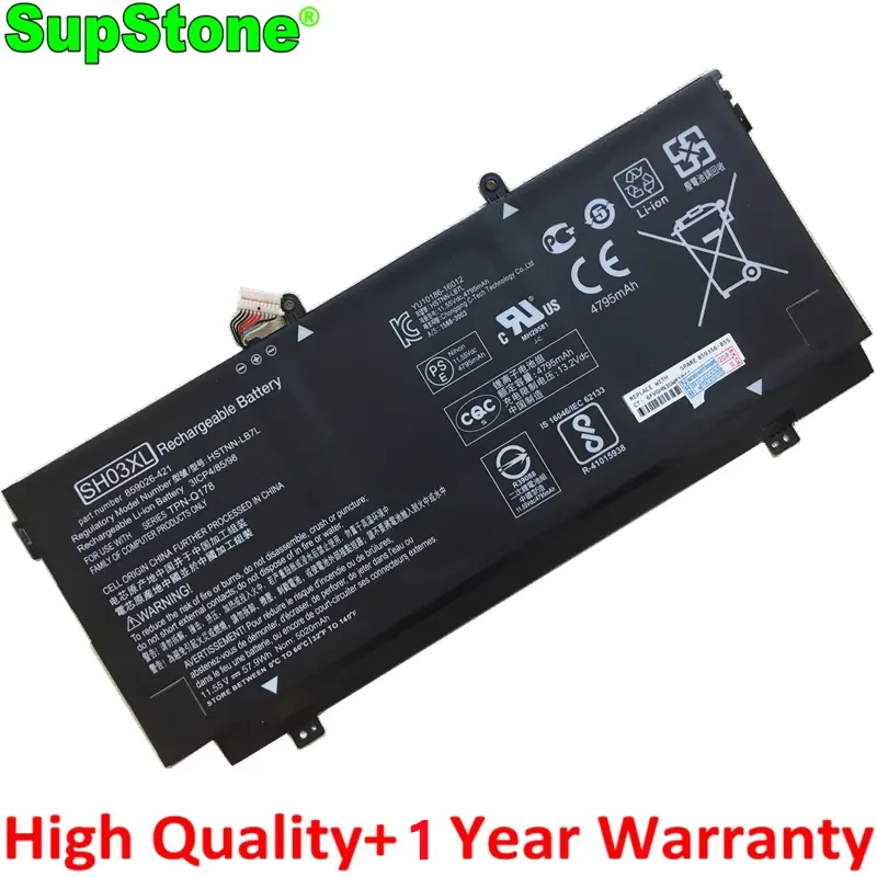 

SupStone SH03XL CN03XL 859026-421 859356-855 HSTNN-LB7L TPN-Q178 Аккумулятор для ноутбука HP Spectre X360 13-AB001 13-AB002 AC033DX