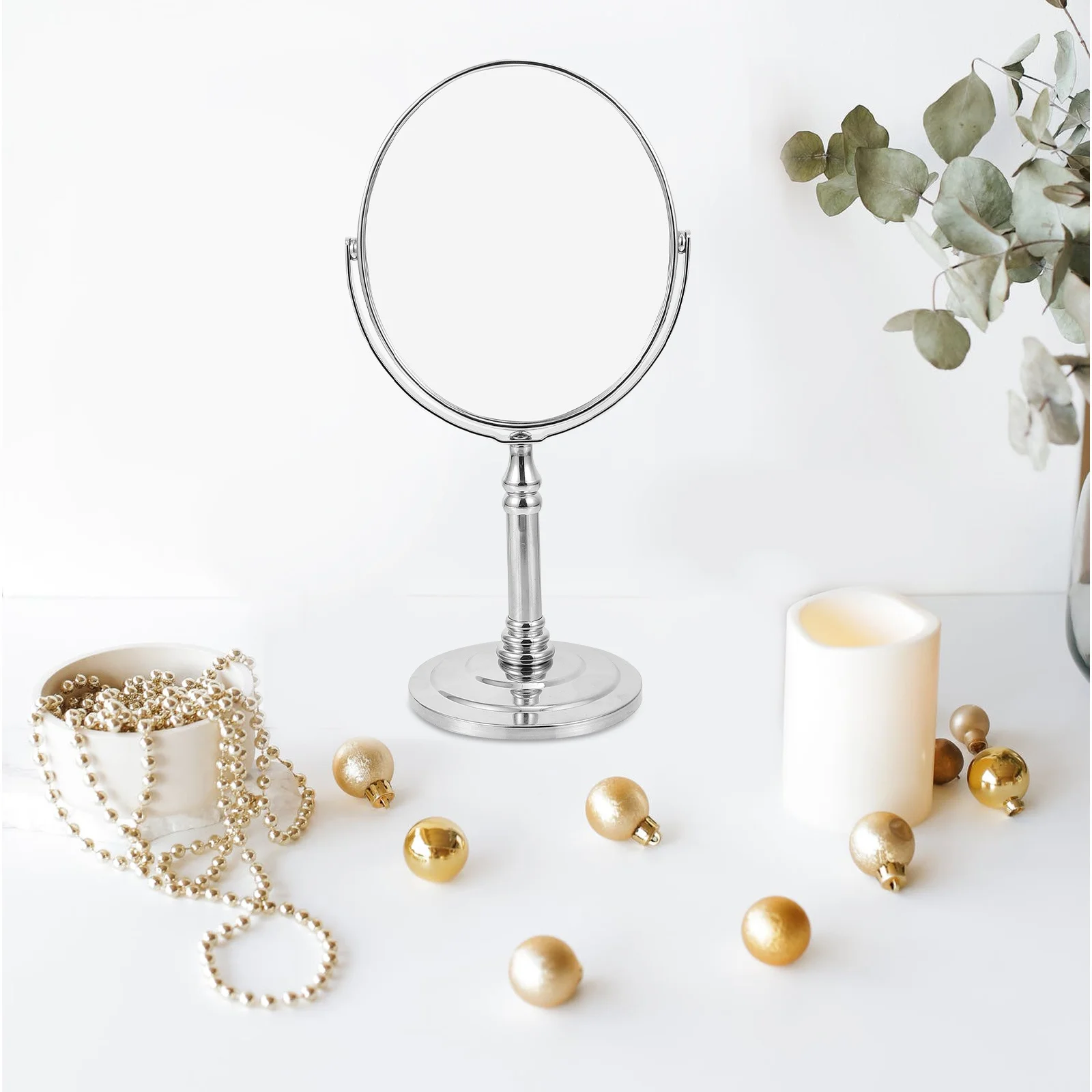 1 Stück vertikaler Schreibtischspiegel, feine Verarbeitung, glatte Oberfläche, dekorativer praktischer Schminkspiegel für den Haushaltstisch