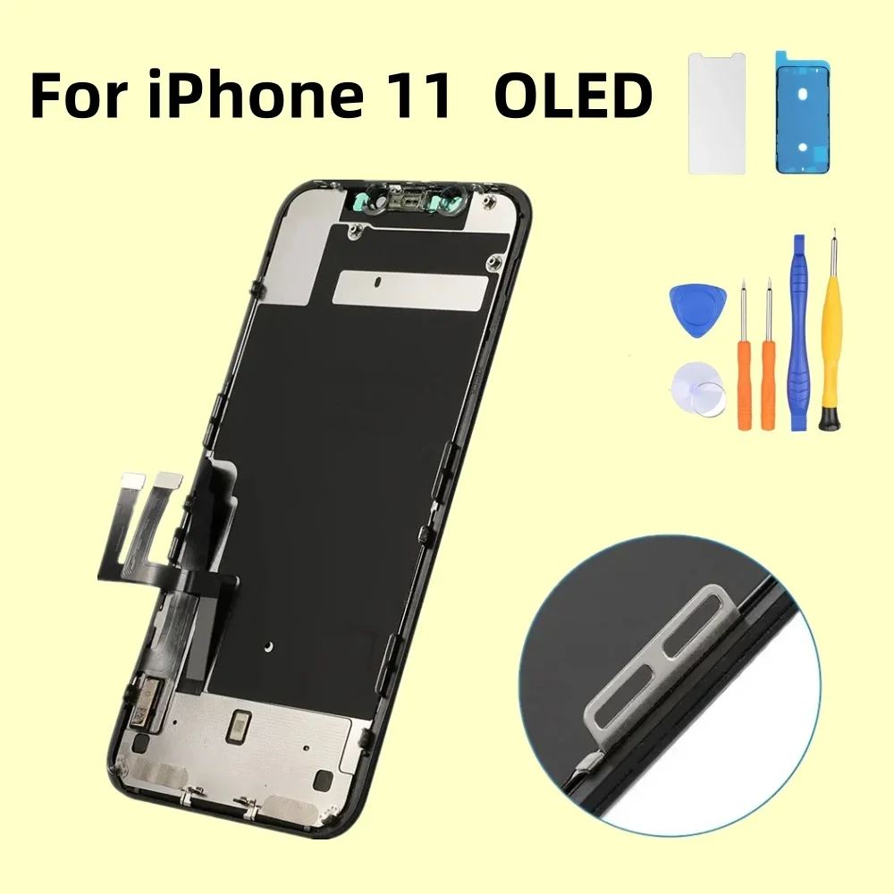 Imagem -03 - Lcd Incell para Iphone 11 Aaa +++ Tela Oled Montagem Digitalizador