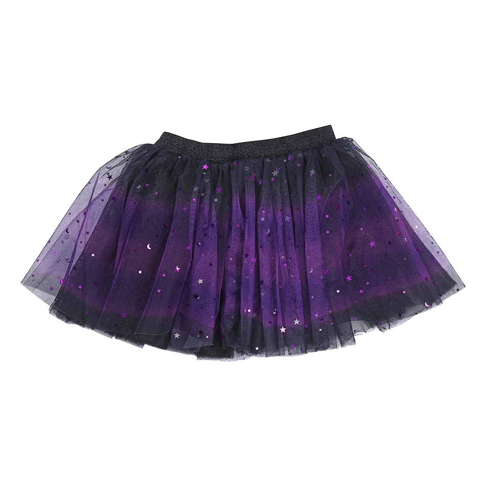 الأطفال ملابس الرقص اكسسوارات الحفلات فتاة هالوين زي الاطفال 3 طبقات قوس قزح نجوم الترتر تنورة الجناح تاج العصا 4 قطعة/المجموعة