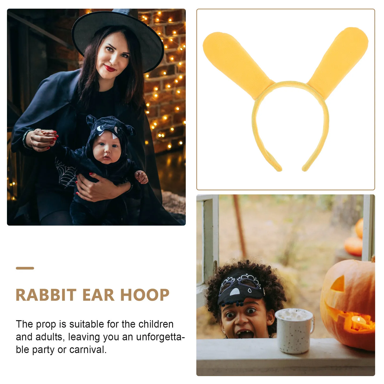 

1Pcs Cute Rabbit Ear Hairband Animal Ear Headband Party Carnival Costume Headdress Prop Costume Party Headdress