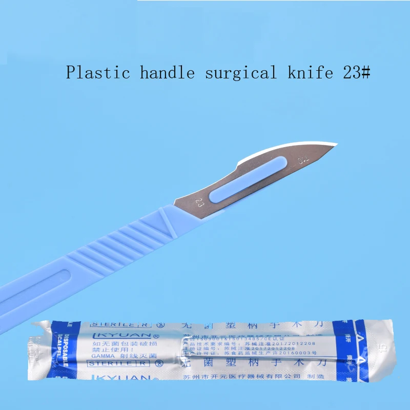 Kaiyuan Steriel Plastic Handvat Chirurgisch Mes Nr. 11 Mes, Dubbele Ooglid Cosmetische Plastische Chirurgie Chirurgische Tool, Wegwerp Bla