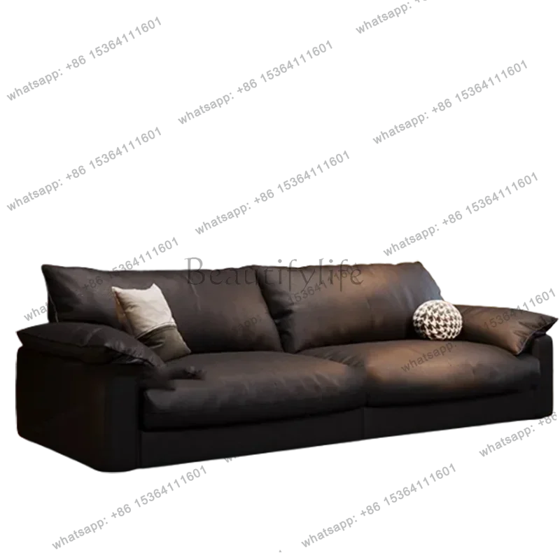 

Designer European Living Room Sofas Luxury Black Modern Armchair Sofas Lounges Leather Nordic Replica Divano Trendy Furniture