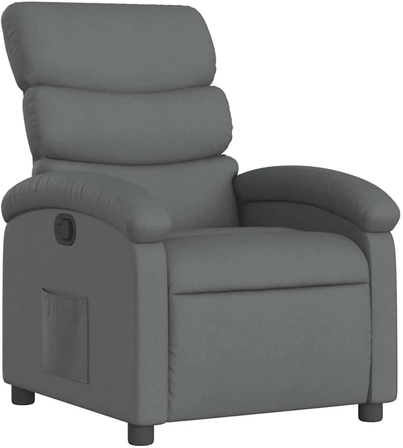 

Manual Recliner Chair Lumbar Support Adjustable Backrest Footrest Living Room Home Theater Fabric, Customized