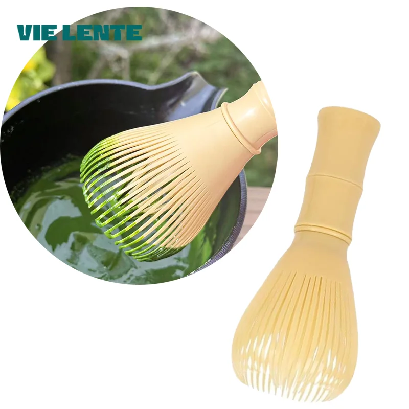 Batidor Matcha de resina, herramientas de cepillo Chasen para té verde Matcha en polvo, batidor de polvo reutilizable, agitador Matcha seguro para lavavajillas, 1 ud.