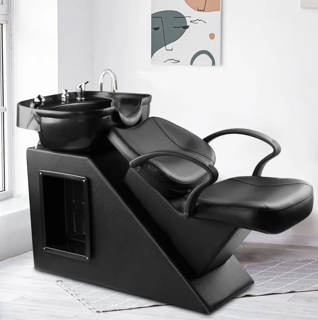 Barber chairs, salons, sitting style washing chairs, flushing washing beds, mail orders, washing beds