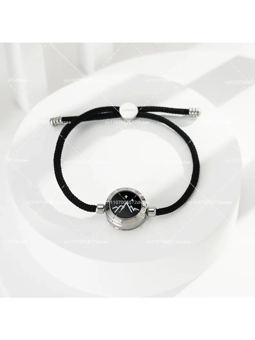 Mountain Allies Oath Full Zirconium Vibration Sensor Bracelet Intelligent Interactive Remote Love Couple Bracelet Gifts