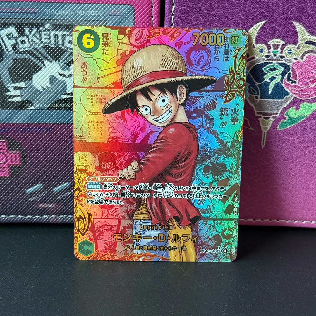 Bricolage Manga Art alternatif une pièce carte OPCG fait maison singe japonais D. Luffy Shanks Usopp Sabo Portgas · D · Ace carte à collectionner
