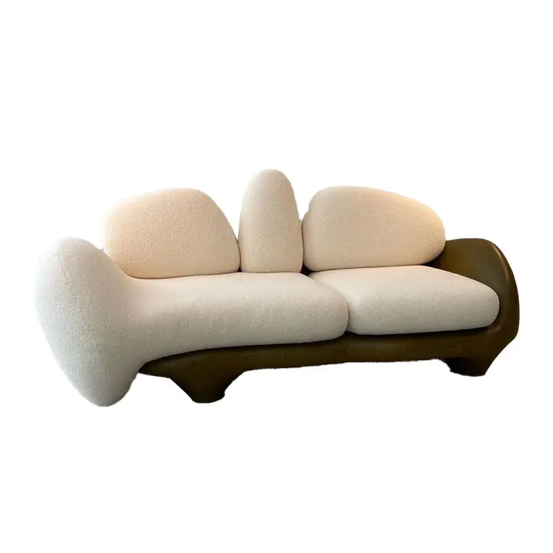 

Nordic designers creative modern minimalist home quiet wind small apartment lamb wool fabric furniture can be moved