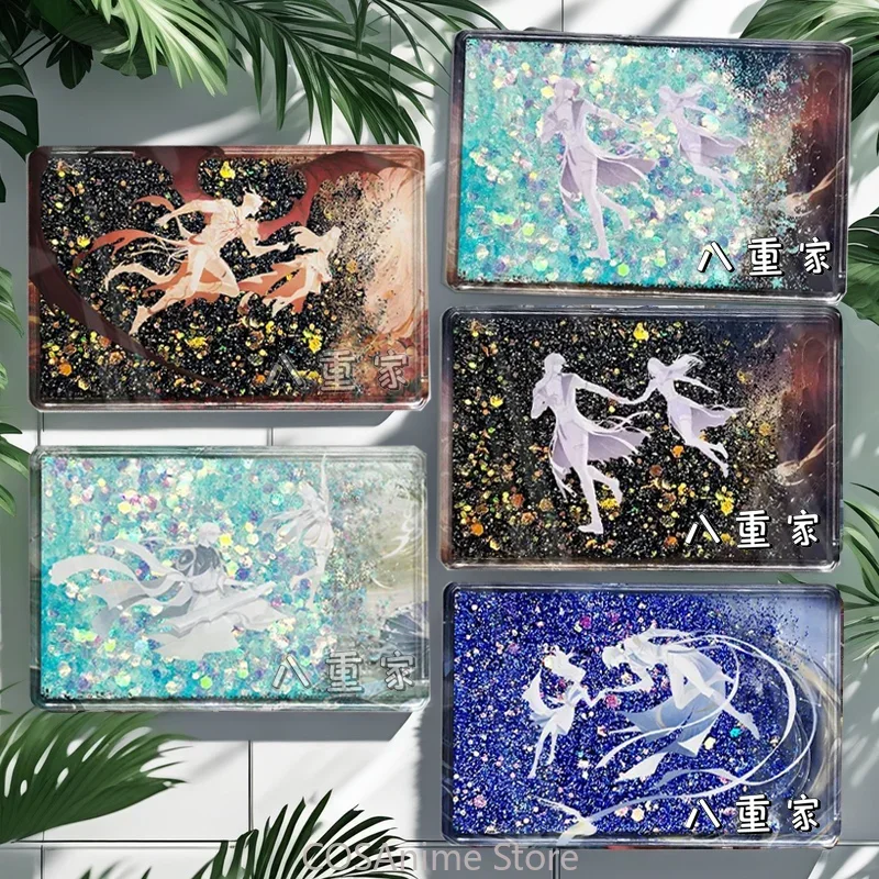 أنيمي لعبة الحب والعميق الفضاء رافاييل كازيفير كاليب Kawaii تأثيري الرمال المتحركة الطوب الاكريليك حامل سطح المكتب الشكل جمع