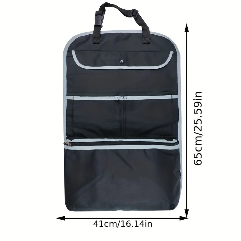 

Car Storage Bag - Seat Back Organizer with Insulated Pocket, Vehicle Rear Seat Storage Pouch for Auto Interior Accessories
