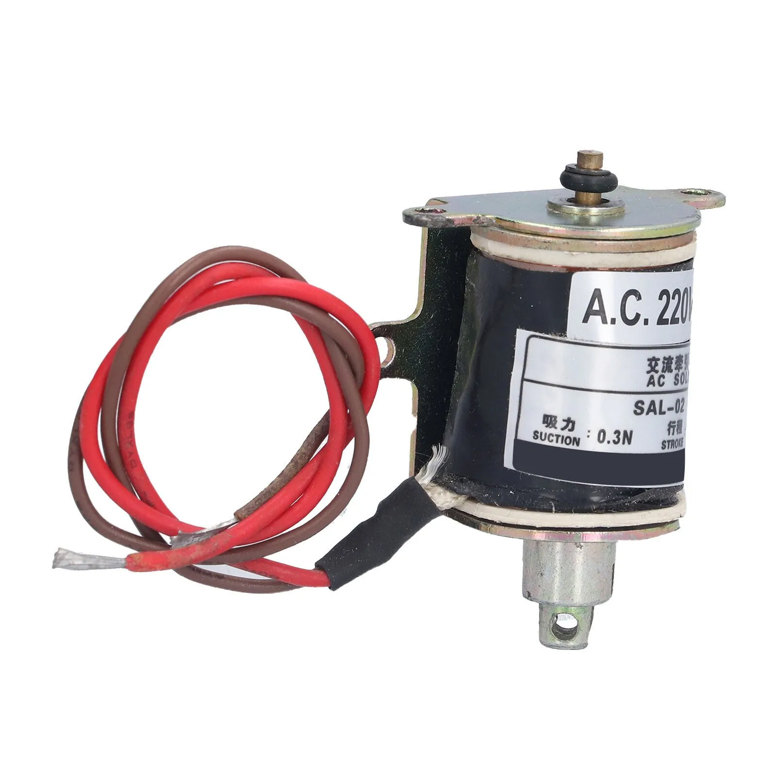 SAL-02 Push-Pull AC Solenoid Electromagnet Open Frame Mechanical Electromagnet 220V AC 3N 10mm Stroke For Auto Vending Machine