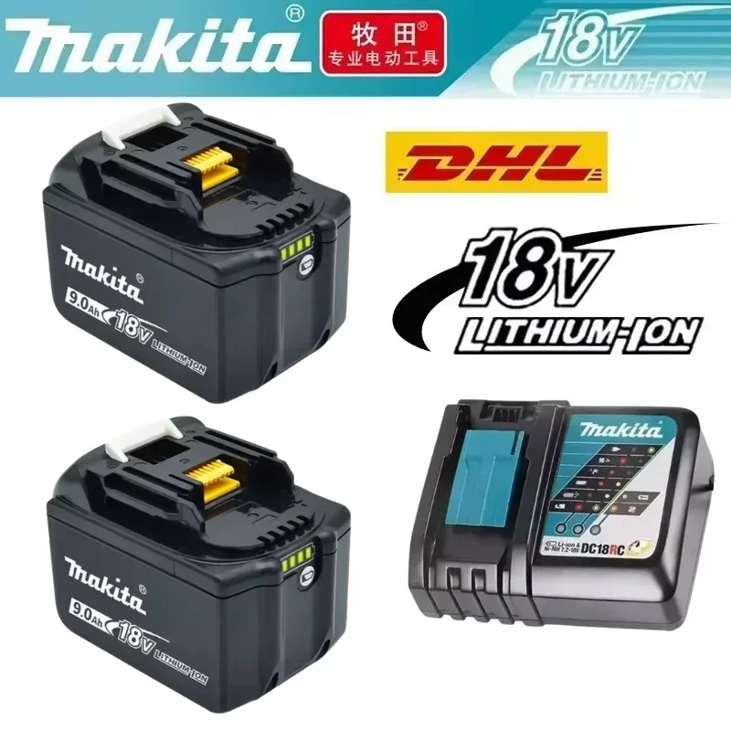 

Genuine Makita 18V 6000mAh 9000mAh Shock‑Resistant Rechargeable Battery Heavy‑Duty Power Pack Replacing BL1840B BL1850B BL1860B