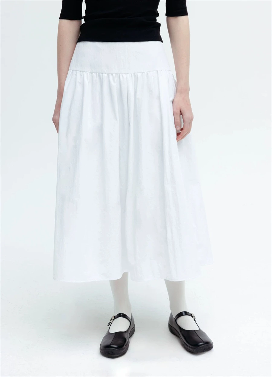 premium-quali-ballet-sle-elastic-waist-large-skirt-umbrella-skirt-f-skirt-lfm-ladies-commute-pure-color-stand-fit