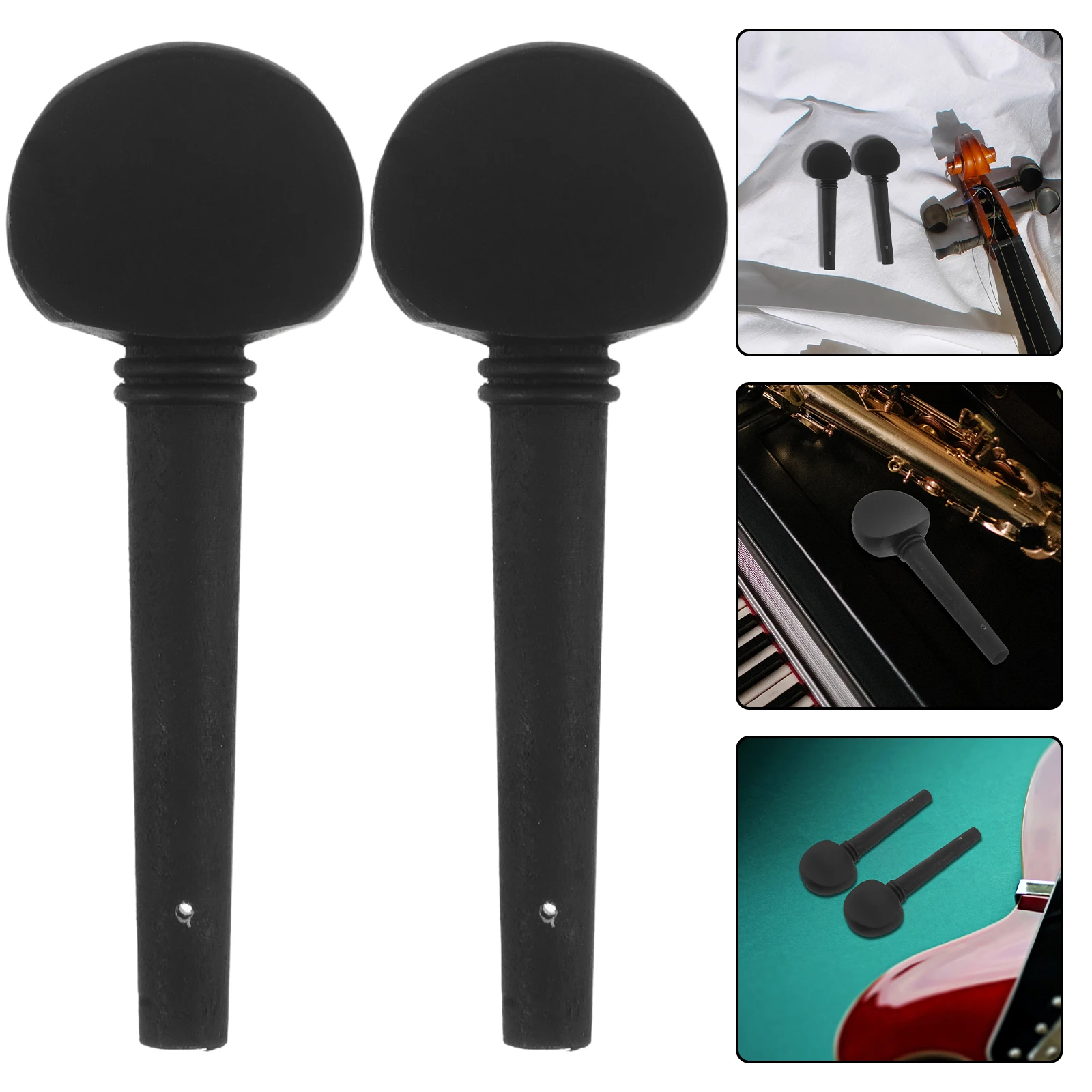 

4 Pcs Cello Part Decorative Tuners Tuning Pegs Replacement Parts Accessories Key