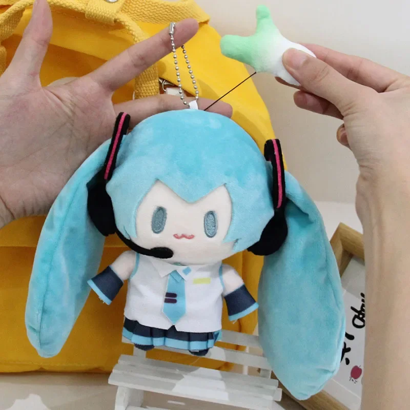 Hatsune-Décoration de sac à dos de voiture beurre mignon pour filles, jouet en peluche, cadeau de vacances, animation Ata ku, 16x10x7cm