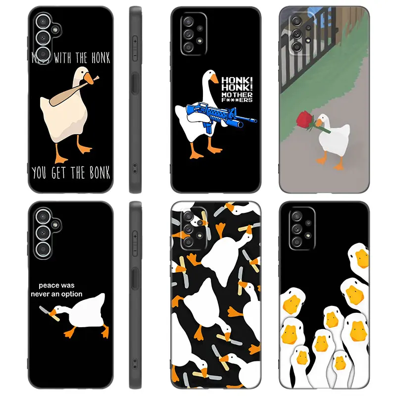 Duck Goose Game Phone Case For Samsung A13 A22 A24 A32 4G A25 A34 A35 A52S A53 A54 A55 A73 5G A12 A14 A15 A23 A31 A33 A50 A51