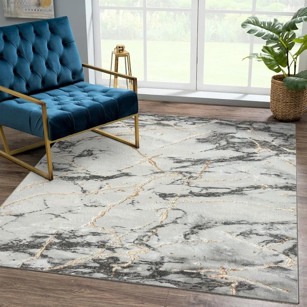 9x12 Marble Abstract Area Rug