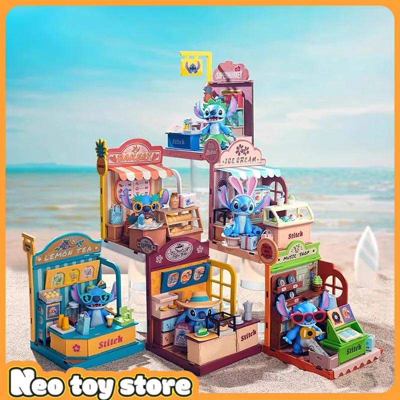 

Original Stitch Blind Boxes Scene Series Mystery Packaging Room Ornament Creative Gifts For Friends Model Collectible Toy Dolls