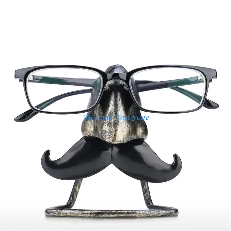 

HX6F Artistic Eyeglass Frame Holder Iron Wrought Eyeglasses Stand Gift For Glasses Wearers Home Living Room Desk Decoration