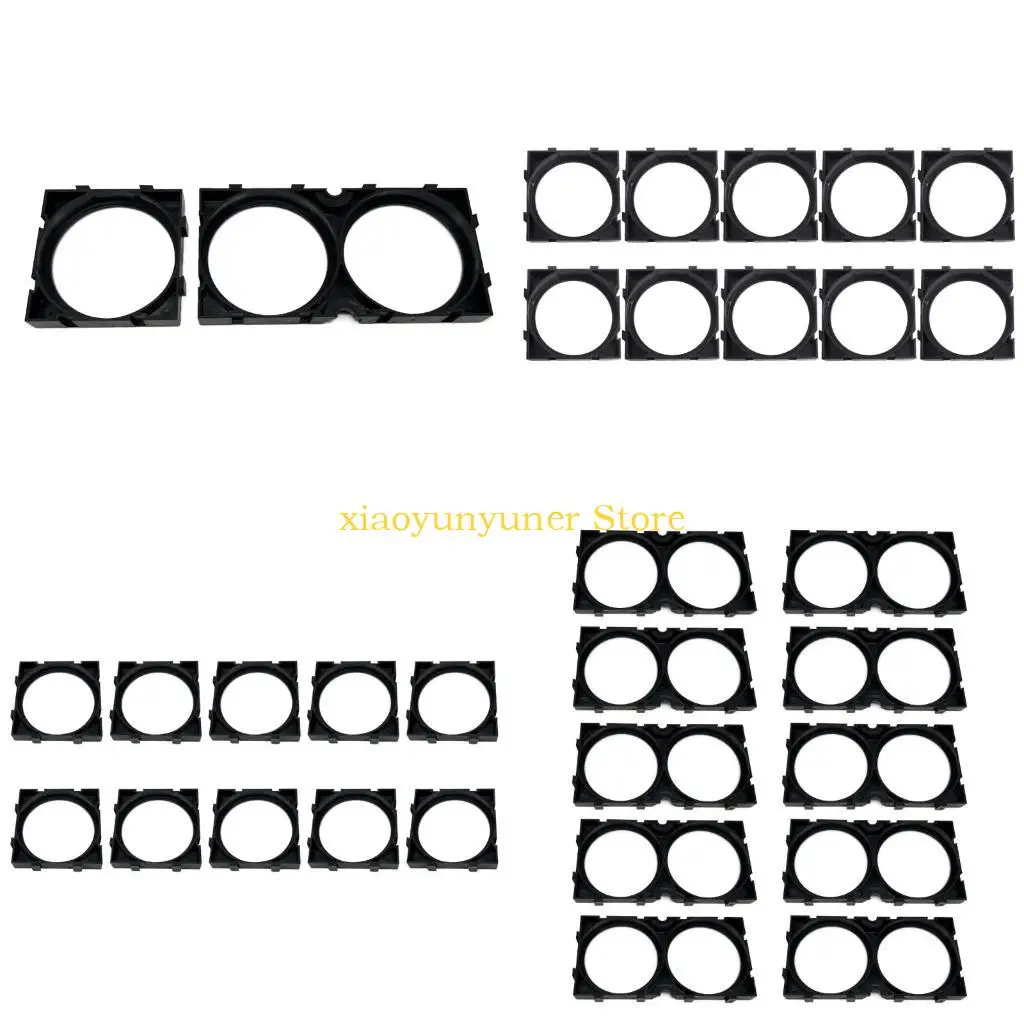 

P9JB 10pcs Easy to Install 66160 Lithium Battery Holder Frame, Stackable for Space Efficiency, Strong AntiShock Properties