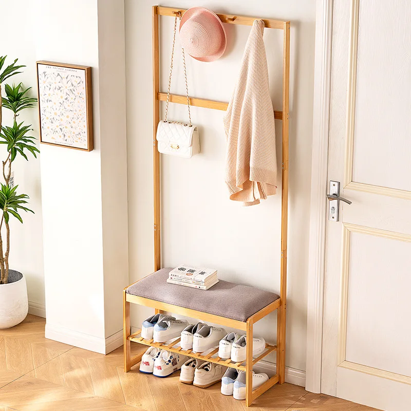 

Advanced Entryway Bench with Shoe Storage Modern Upholstered Stool Space-Saving Shoe Cabinet Hallway Ottoman for Small Spaces