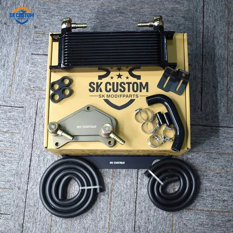 Hot Sale SK CUSTOM Aluminum Transmission Oil Cooler Kit for A3 S3 TT TTS Golf Mk5 Mk6 GTI DQ200 DQ250 Gearbox Oil
