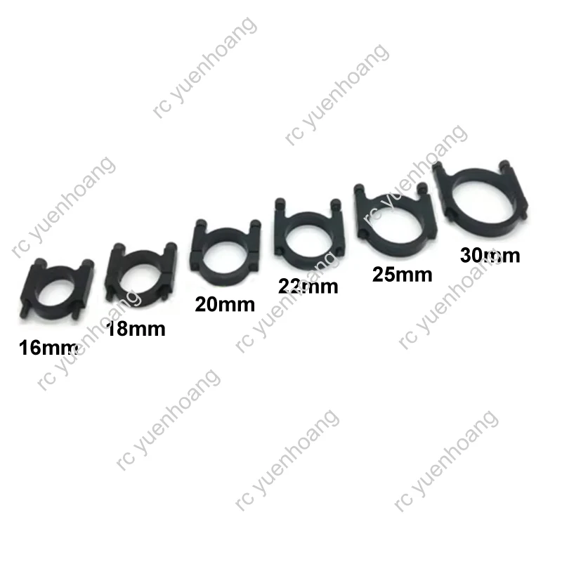 8PCS CNC Aluminum Pipe Clamp D12mm 16mm 20mm 22mm 25mm 30mm Carbon Tube Clip Connector Motor Seat for RC UAV Drone Muilticopter