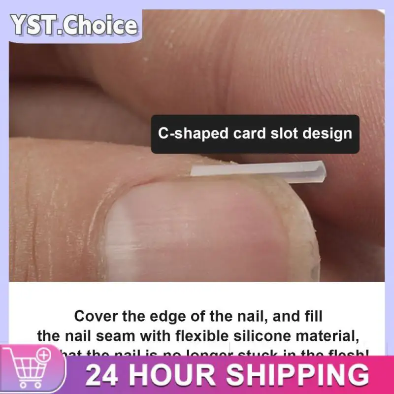 Ingrown Toenail Correction Tool Ingrown Toe Nail Elastic Patch Sticker Straightening Clip Brace Pedicure Tool