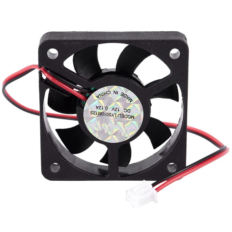 50mm 12V 2Pin 4000RPM แขนแบริ่ง PC เคส CPU Cooler พัดลมระบายความร้อน