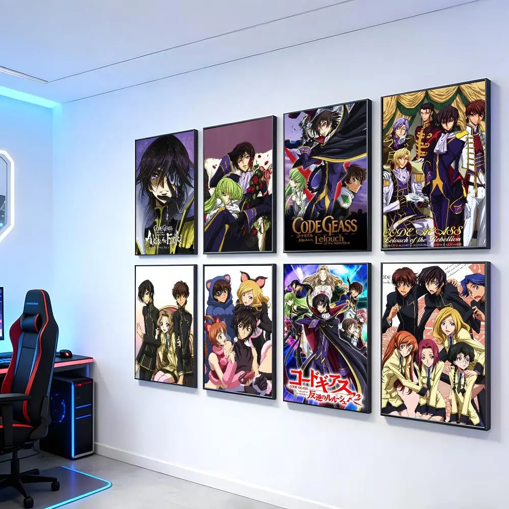 Code Geass Poster Poster Artistic Stylish Wall Art For Home Office Bathroom‌ Decor Living