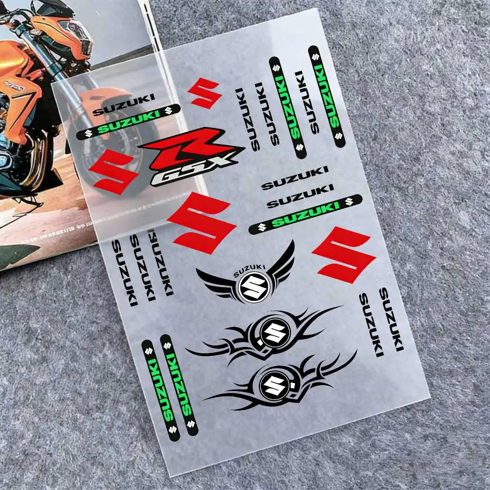 

For Suzuki Reflective Motorcycle Stickers Waterproof Vinyl Decals For Motorbike Helmet Fuel Tank Bike