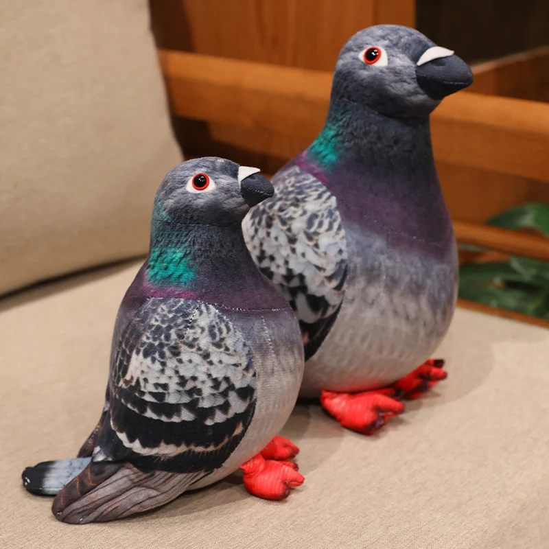 Simulation Pegion Doll Stuffed Lifelike Smart Fly Animal Home Decro Soft Ornament Gifts For Friends