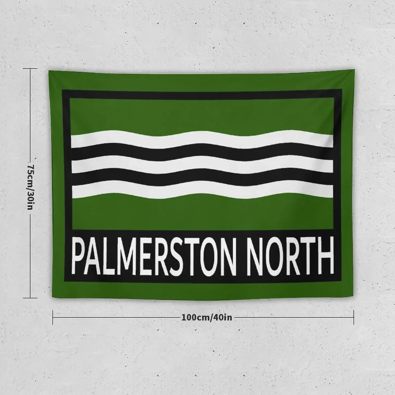 Palmerston North Flag and Name Tapestry Room Decorator Japanese Room Decor Bedroom Deco Tapestry