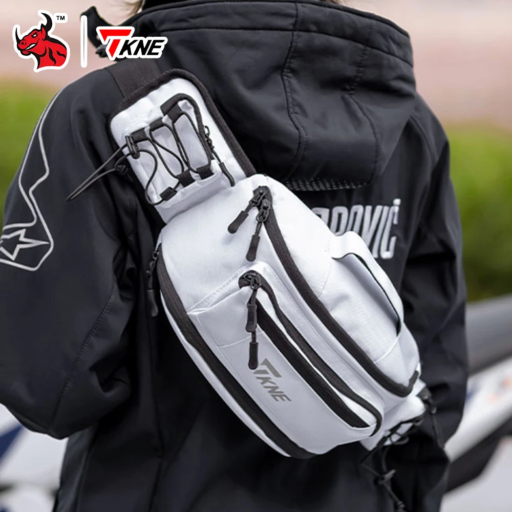

Motorcycle Waist Bag Unisex Waterproof Design Crossbody Sling Pack for Outdoor Riding with Secure Storage and Durable Material
