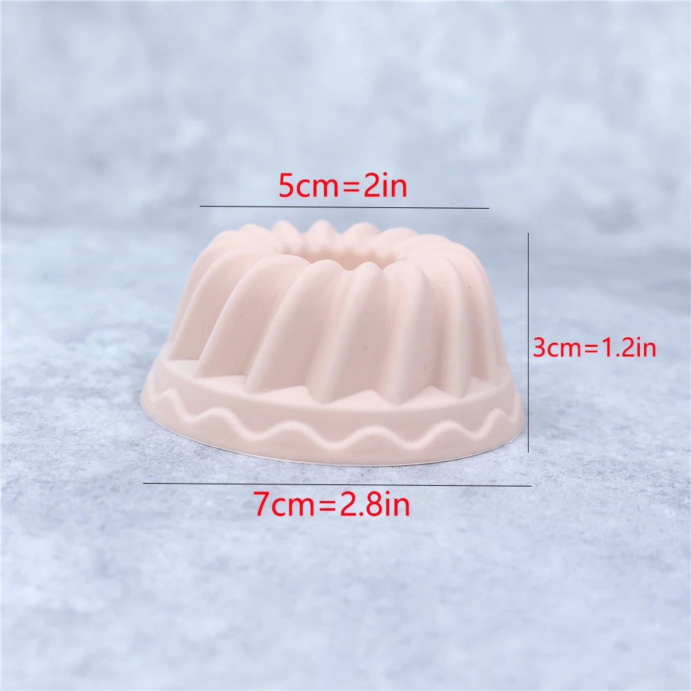 12pcs Egg Tart Mold Reusable Pudding Mold Non-Stick Silicone Cookie Pastry Oven Baking Moulds Kitchen Accessories Pastry Tools
