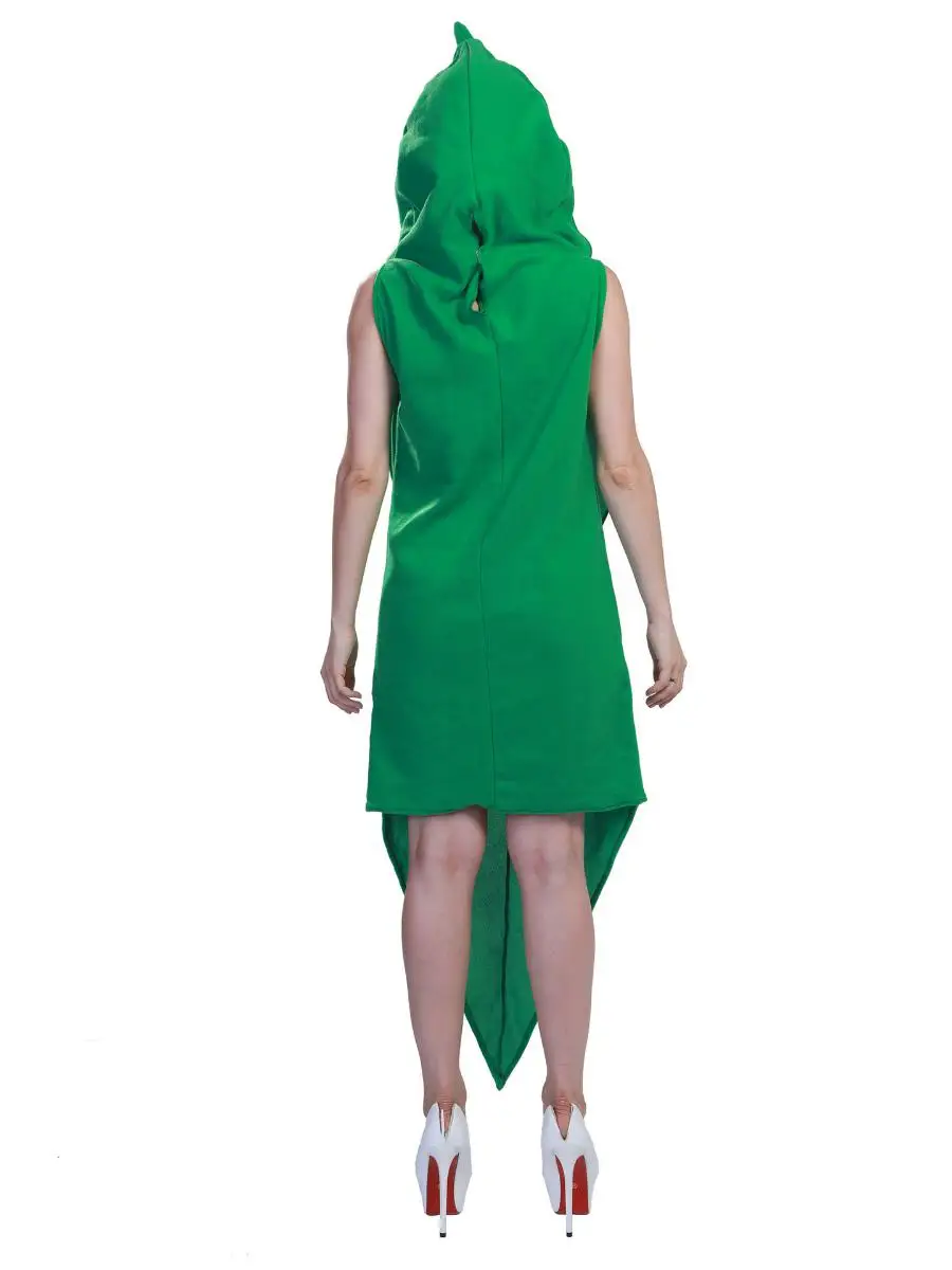 المرحلة زي الخضار الاسمية loween الاسمية تأثيري الغذاء البازلاء دور اللعب الملابس النسائية ملابس عرقية موسم الربيع