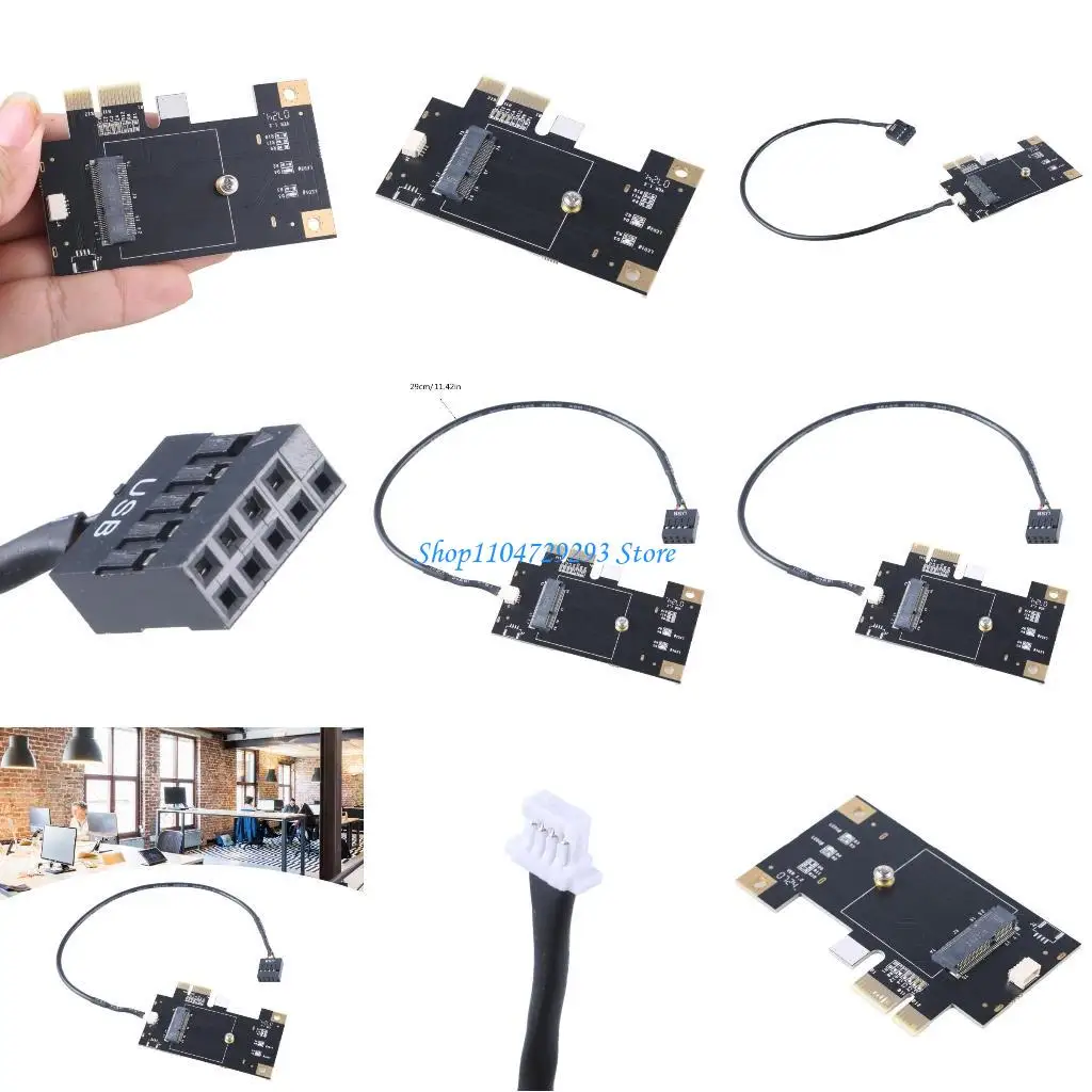 

Y2GD M.2 NGFF To PCIE Desktop Adapter Card for AX200 AX210 MT7921 7922 PC Desktop