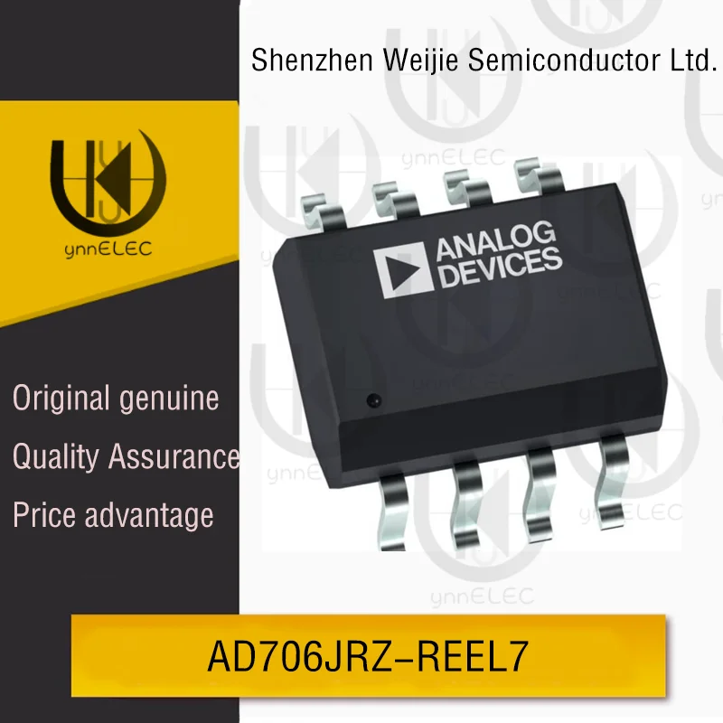 

Original AD706JRZ-REEL7 Precision Op Amp | 800μV Offset | 1.2MHz GBW | SOIC-8