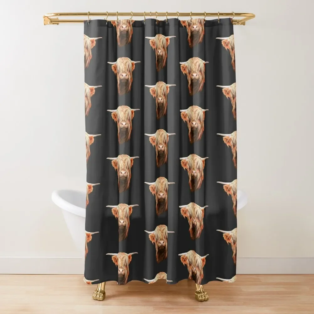 

Scottish Highland Cow Beauty Shower Curtain Bathroom Showers Bathroom Fabric Curtain