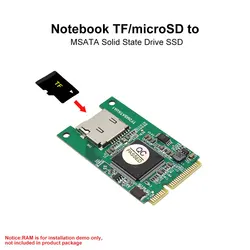 Micro SD TF Karte zu mSATA SSD Adapter mSATA Mini PCI e SSD zu Micro SD TF Karte Konverter für PC Computer Laptop