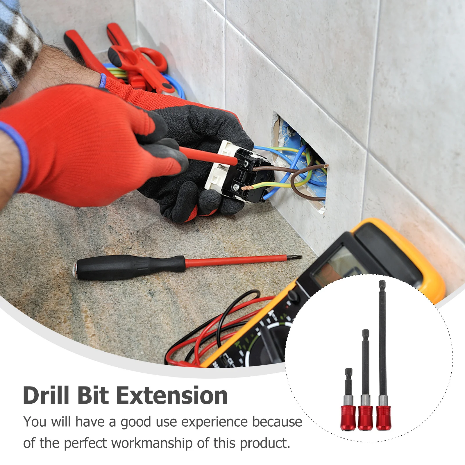 الفولاذ المقاوم للصدأ تمديد قضيب 1/4 بوصة مثقاب الخشب حامل صلابة عالية ارتداء مقاومة Diy بها بنفسك إصلاح المعادن المنزلية #6