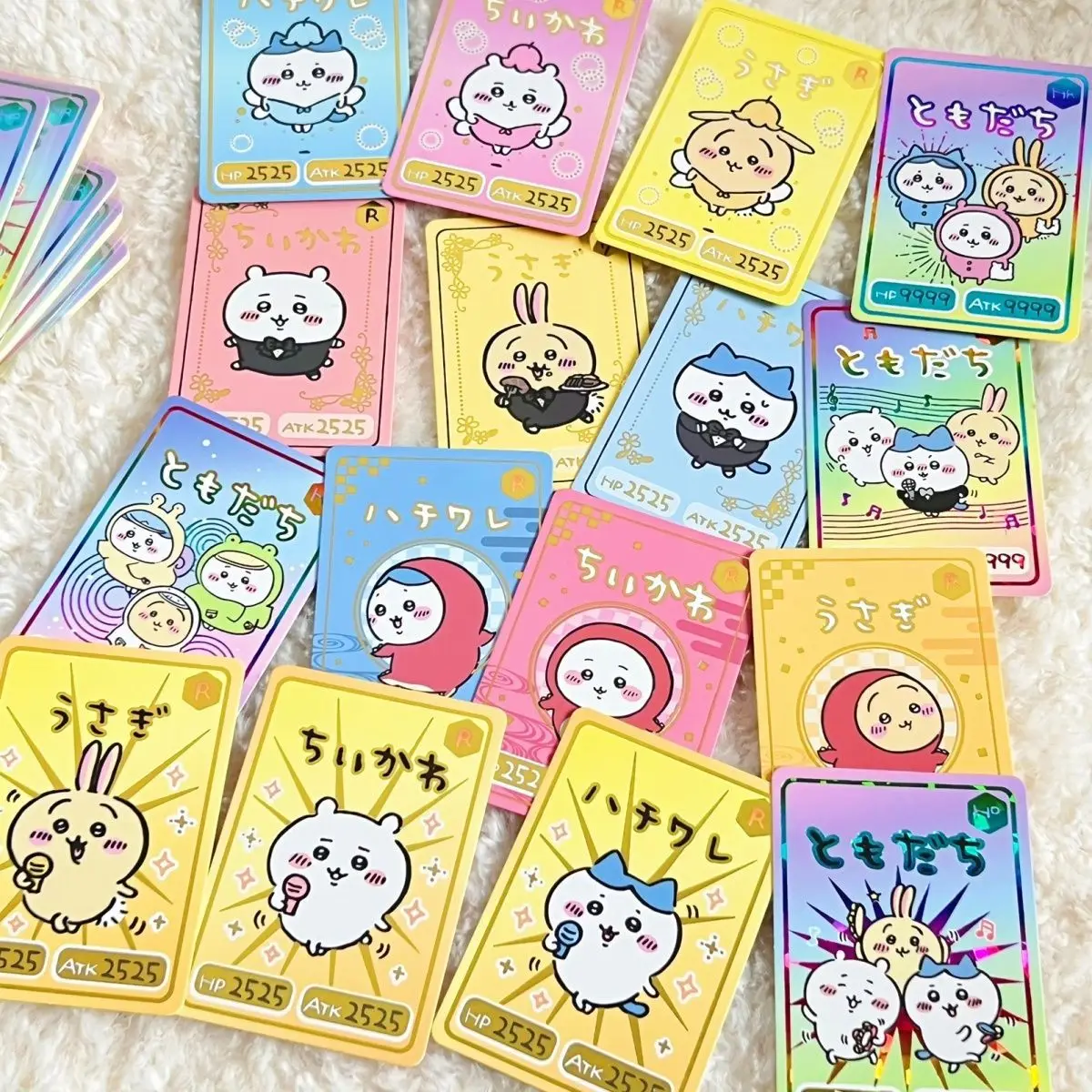 Yoshi kawaii food and play cards chiikawa Usagi Kohachi Yoshi 3 inch small card collection nikkoku card collection